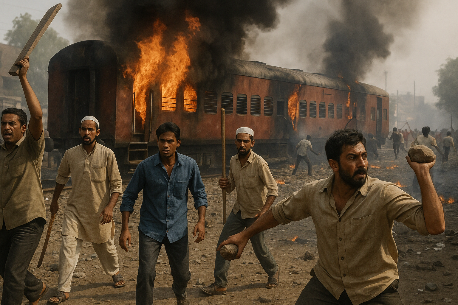 Masaker v Gudžaráte: požiar vlaku v Godhre a následné nepokoje