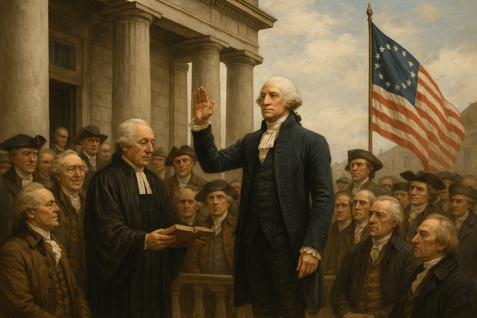 George Washington zvolený za prvého prezidenta USA