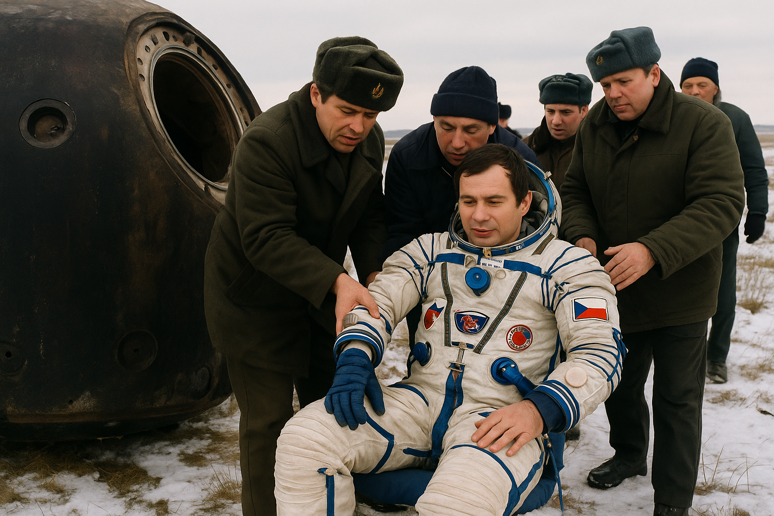 Vladimír Remek sa po misii Sojuz 28 vrátil na Zem