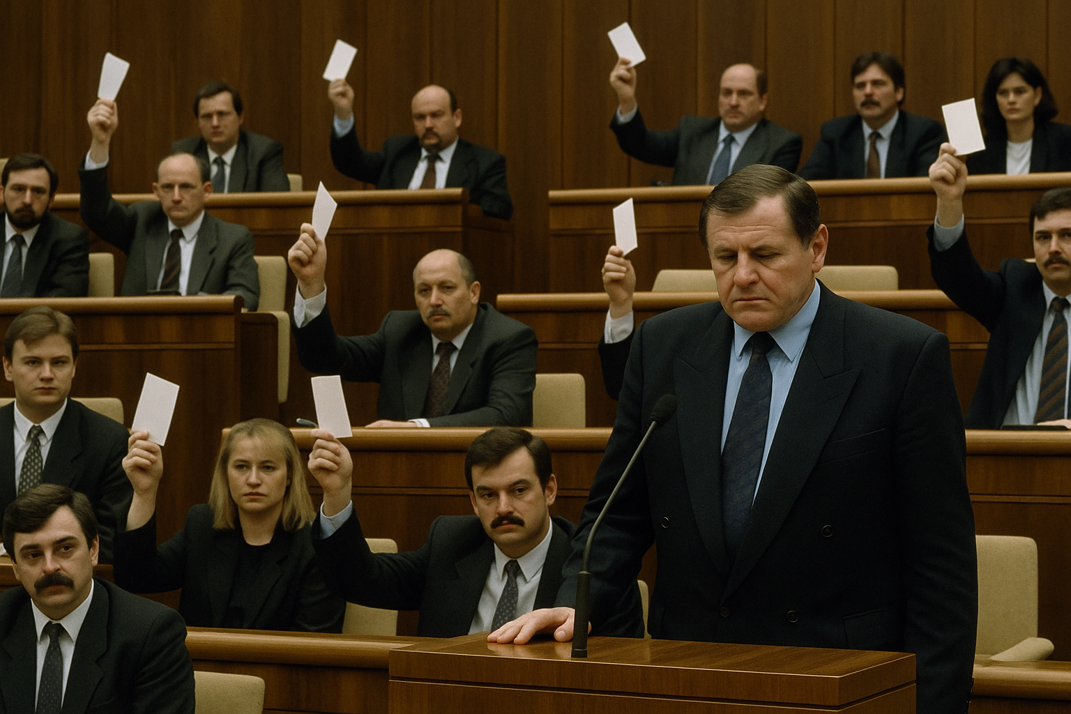 NR SR vyslovila nedôveru premiérovi Vladimírovi Mečiarovi