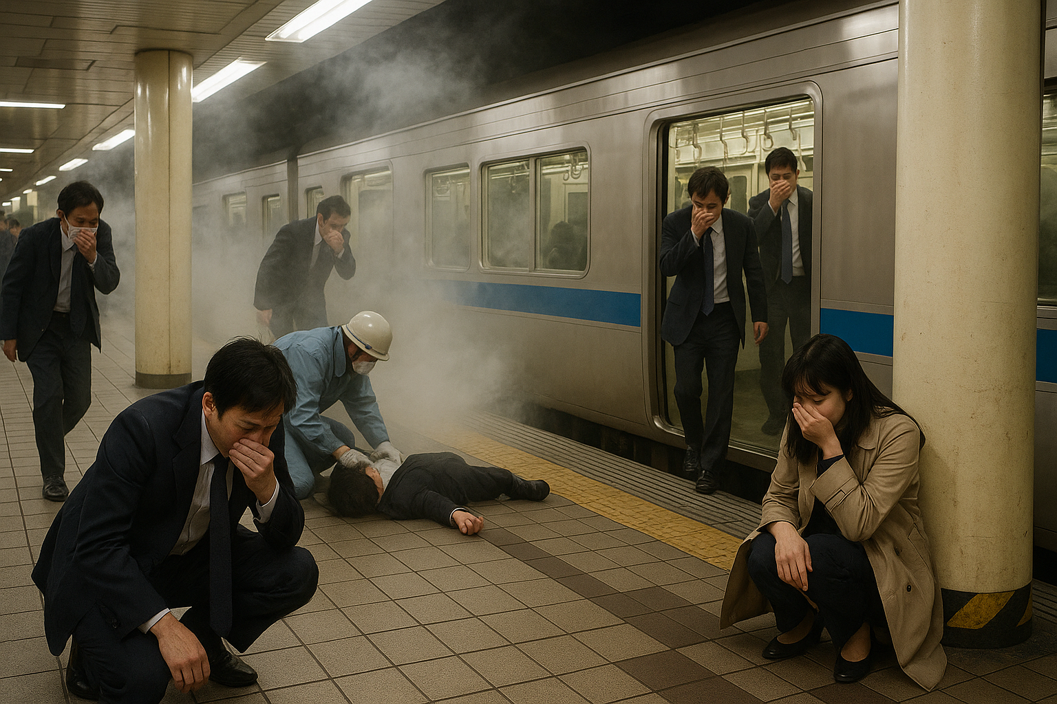 Sarínový útok v tokijskom metre zabil 12 ľudí, tisíce zranil