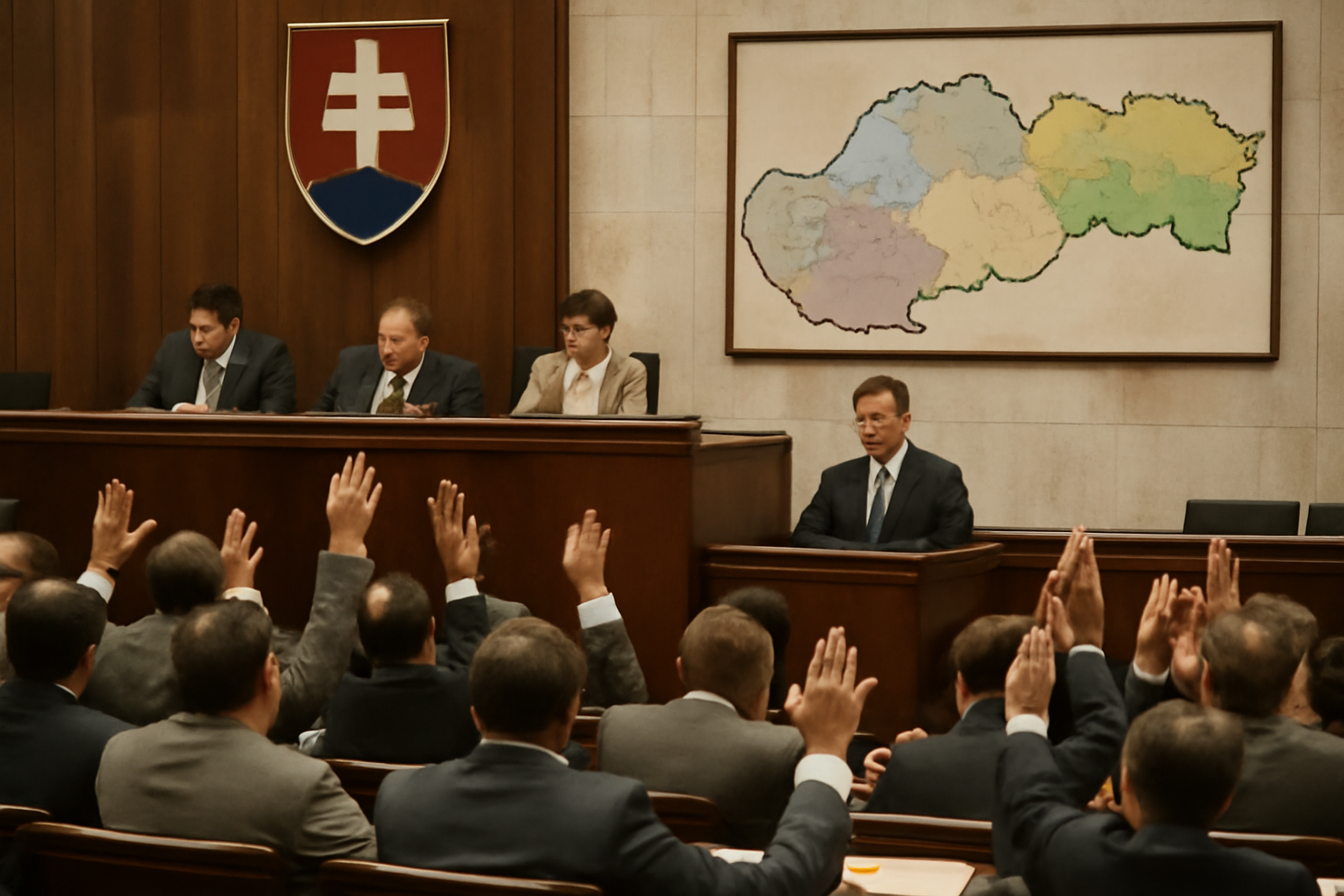 Parlament schválil nové územné členenie Slovenska na kraje a okresy