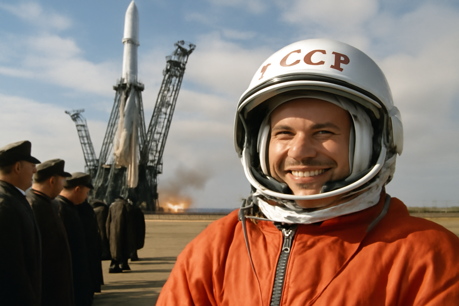 Jurij Gagarin odštartoval na Vostoku 1 a ako prvý človek obletel Zem