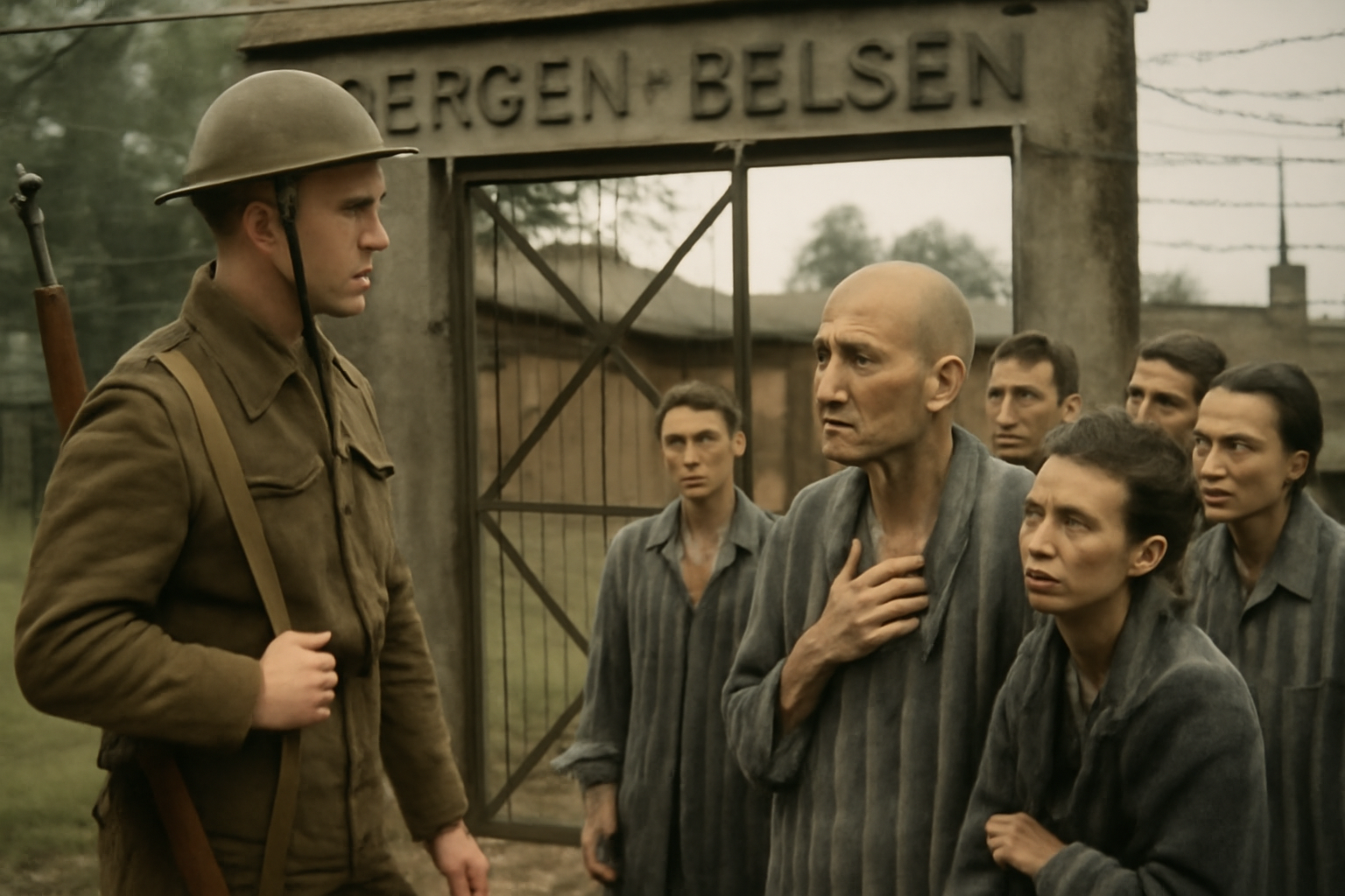 Britská armáda oslobodila koncentračný tábor Bergen-Belsen