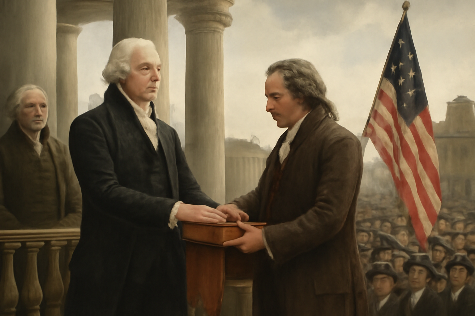 George Washington sa ujal úradu ako prvý prezident Spojených štátov