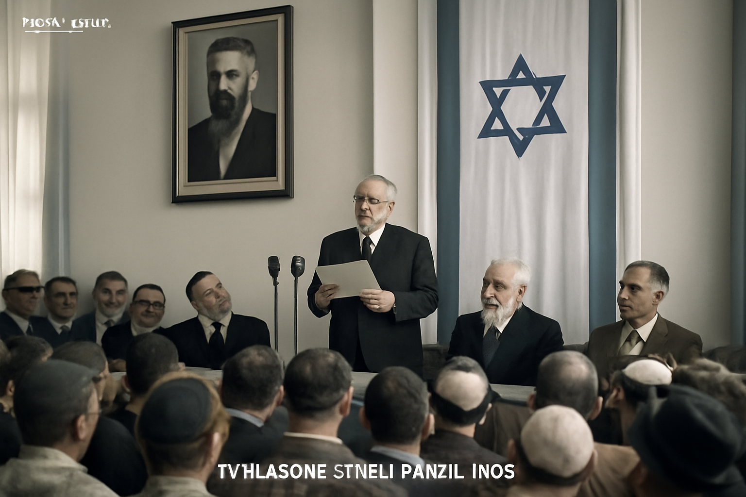 Vyhlásenie štátu Izrael po skončení britského mandátu v Palestíne
