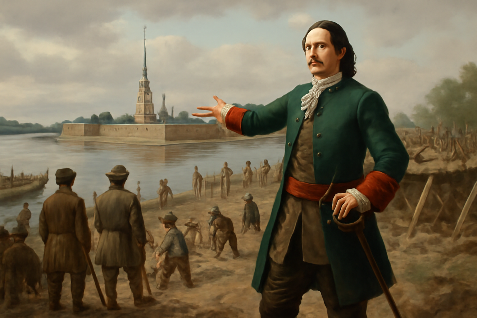 Peter I. zakladá Petrohrad pri ústí Nevy